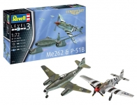 REVELL 63711 MODEL SET COMBAT SET ME262 & P 51B MUSTANG 1:72