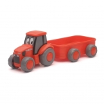 NEWRAY 33023 77700-10779 KUBOTA LIL ORANGE FARM TRACTOR & WAGON PLAY SE