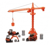 NEWRAY 33563 KUBOTA CONSTRUCTION VEHICLES W CRANE & ACC SET