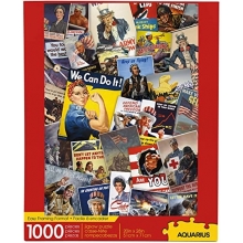 AQUARIUS 48147 PUZZLE 1000 PIEZAS MITHSONIAN WAR POSTERS COLLAGE