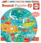 EDUCA 18907 ROUND PUZZLE UNDER THE SEA