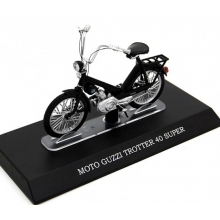 MAGAZINE MOT023 1:18 MOTO GUZZI TROTTER SUPER 40 BLACK