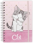 ABYSSE ABYNOT011 CHIS SWEET HOME PURRTY IN PINK SPIRAL NOTEBOOK