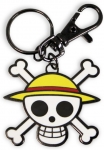 ABYSSE ABYKEY004 ONE PIECE STRAW HAT JOLLY ROGER METAL KEYCHAIN