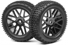 HPI MV22767 MAVERICK WHEEL AND TIRE SET FRONT ( 2 PCS ) ( XB )