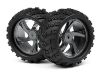 HPI MV28055 MAVERICK 1/18 MONSTER TRUCK WHEEL & TYRE ASSEMBLY ( ION MT )