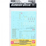 BANDAI 57503 GUNDAM DECAL 41 MG CHARS ZAKU GELGOOG VER 2.0