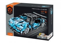 QIHUI 5808 TECH BRICKS PULL BACK CAR 422 PCS LIGHT BLUE