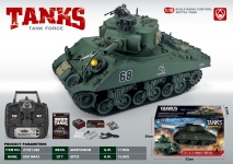 ZUOYITANK ZY021-828 1:18 R C TANK USA M4A3