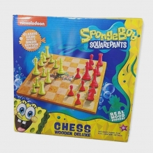 FCD CTSB2232 SPONGEBOB WOODEN CLASIC CHESS DELUXE GM