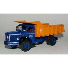 MAGAZINE BER01 1953 BERLIET GLM 10 BENNE CARRIERE MARREL, BLUE ORANGE