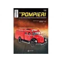 MAGAZINE FIRESP12 1:43 MARGIRUS DEUTZ MERCUR TLF 16 FIRE ENGINE, RED BLACK