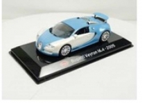 MAGAZINE SCBUGATTI 1:43 BUGATTI VEYRON, BLUE WHITE