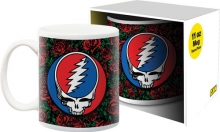 AQUARIUS 56722 GRATEFUL DEAD SYF SKULL & ROSES 11OZ BOXED MUG
