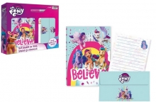 DISNEY 444297 SET DIARIO CON LAPIZ SOBRES Y ESQUELAS 23X20 CM MY LITTLE PONY HASBRO