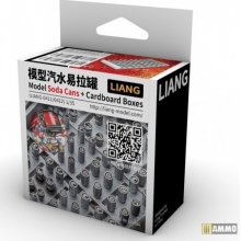 AMMO MIG JIMENEZ LIANG 0411 MODEL SODA CANS + CARDBOARD BOXES 1960S 1990S