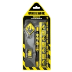 SMARTCIBLE SR72667 SET DE ESCRITORIO GAMER AT WORK CAUTION SIGN