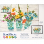 DIMENSIONS 91805 FLOWERING JARS PAINT BY NUMBER ( 20 PULGX14 PULG )