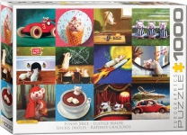 EUROGRAPHICS 6000-5695 FUNNY MICE BY LUCIA HEFFERNAN PUZZLE 1000 PIEZAS