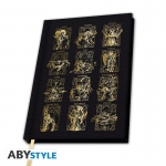 ABYSSE ABYNOT079 SAINT SEIYA PREMIUM A5 NOTEBOOK GOLD ARMORS X4