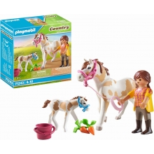 PLAYMOBIL PM71243 CABALLO CON POTRO