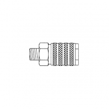 HARDER & STEENBECK 102014 QUICK COUPLING ND 7.2MMG 1/4 MALE THREAD