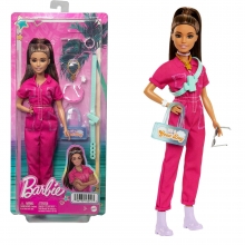 MATTEL HPL76 BARBIE DAY & PLAY MUECA CON MONO ROSA CONJUNTO DE MODA