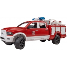 BRUDER 02544 RAM 2500 FIRE ENGINE TRUCK WITH LIGHT + SOUND MODULE