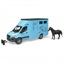 BRUDER 02674 MB SPRINTER ANIMAL TRANSPORTER WITH 1 HORSE