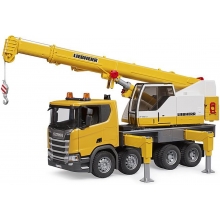 BRUDER 03571 SCANIA SUPER 560R LIEBHERR CRANE TRUCK WITH L+S MODULE