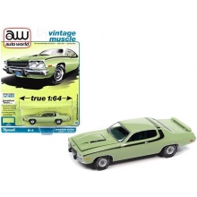 AUTOWORLD AWSP096 1:64 1973 PLYMOUTH ROAD RUNNER MIST GREEN