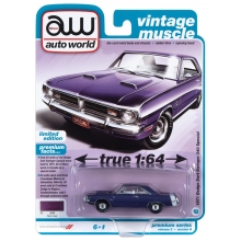 AUTOWORLD AWSP105 1:64 1971 DODGE DART SWINGER 340 SPECIAL PLUM