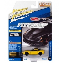 JOHNNY JLSP189B 1:64 2012 CHEVROLET CORVETTE Z06 VELOCITY YELLOW W BLACK