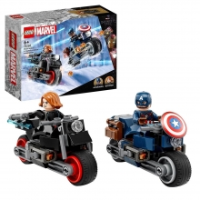 LEGO 76260 MARVEL MOTOS DE VIUDA NEGRA Y EL CAPITAN AMERICA