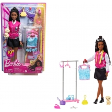 MATTEL HNK96 BARBIE ESTILISTA BROOKLYN TEMA DE GUARDARROPA
