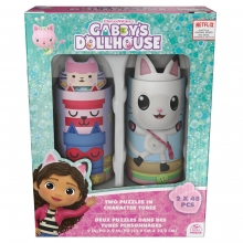 IMEX 6065772 GABBYS DOLLHOUSE 2 PUZZLES 48 PIEZAS EN GATITUBOS