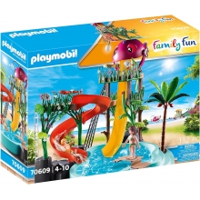 PLAYMOBIL PM70609 WATER PARK W SLIDES