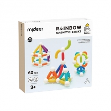 MIDEER MD1169 RAINBOW MAGNETIC STICKS 60 PIEZAS