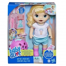 HASBRO F5354 BABY ALIVE APRENDENDO ANDAR DE PATINS ROLLER