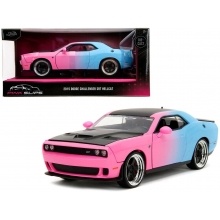 JADA 35064 1:24 PINK SLIPS W / BASE 2015 DODGE CHALLENGER SRT HELLCAT