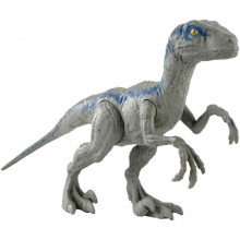 MATTEL HMF83 JURASSIC WORLD DINOSAURIO VELOCIRAPTOR BLUE 12 PULGADAS