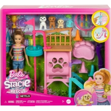 MATTEL HRM10 BARBIE Y STACIE AL RESCATE PARQUE INFANTIL PARA CACHORROS