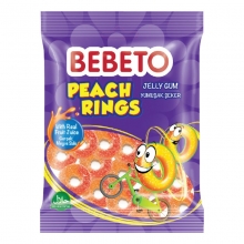 CANDY BBGE050 BEBETO ANILLOS DE MELOCOTON 80 GRS