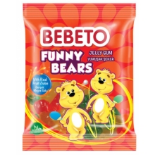 CANDY BBGE052 BEBETO OSOS DIVERTIDOS 80GR