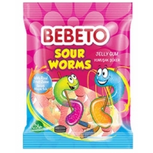 CANDY BBGE056 BEBETO GUSANOS BRILLO 80GR