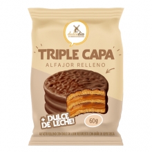 CANDY DULCEAL001 TRIPLE CAPA ALFAJOR RELLENO NEGRO 60GR