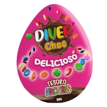 CANDY DIVCHOC002 DIVER CHOC HUEVO DE CHOCOLATE TESORO ARCOIRIS