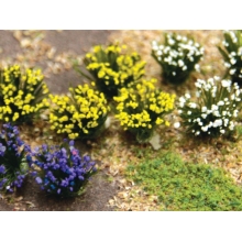 BACHMANN 32515 FLOWERING SHRUBS PURPLE, YELLOW & WHITE ( 48 PK )