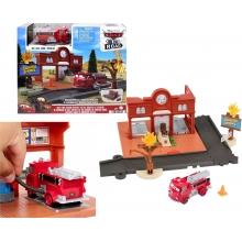 MATTEL HMD73 CARS DE DISNEY Y PIXAR ESTACION DE BOMBEROS DE RED