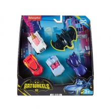 MATTEL HML20 FISHER PRICE BATWHEELS PAQUETE DE 5 VEHICULOS BATMOBILE